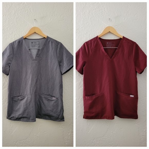 Figs Bundle Casma Three-Pocket Scrub Tops Medium - Picture 1 of 12